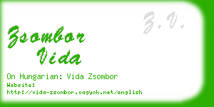 zsombor vida business card